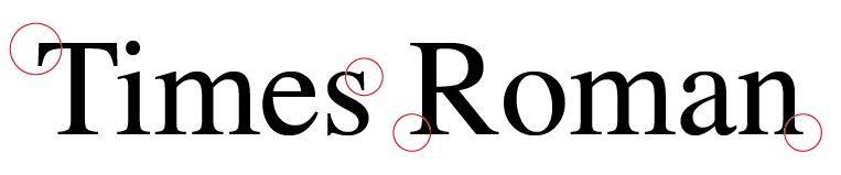 fuente con serifa tipografia
