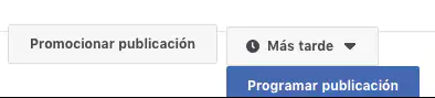 Programar post Facebook